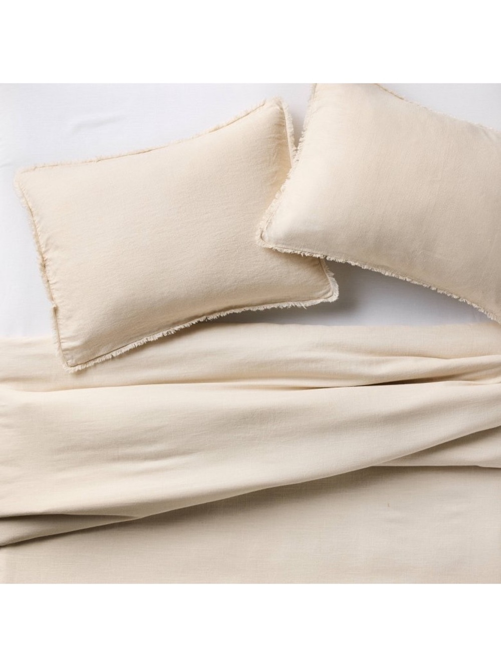Casaluna F/Q Heavyweight Linen Blend Comforter Set in Natural - Picture 9 of 15